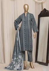 Ebony Charm Grey 3 Piece Suit