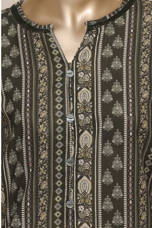 Ayzel Noir Printed 3 Piece Suit